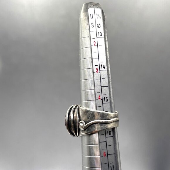 Citrine Gemstone Ring on Sterling Silver Band Size 5 8.93 g - Picture 13 of 14